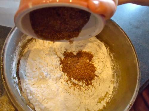 adding the flax seed