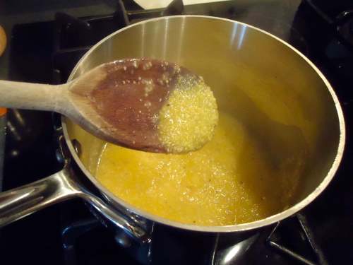 fter 8 minutes, on the spoon