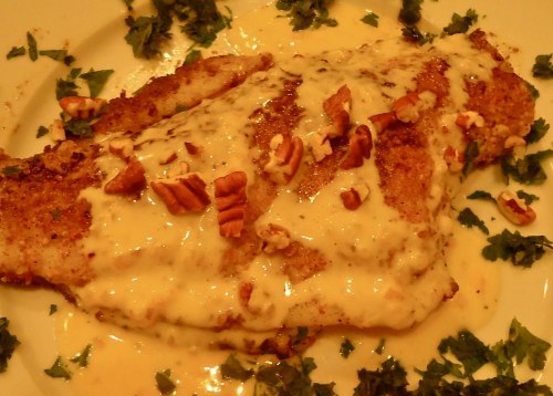Flounder meuniere with lemon beurre blanc