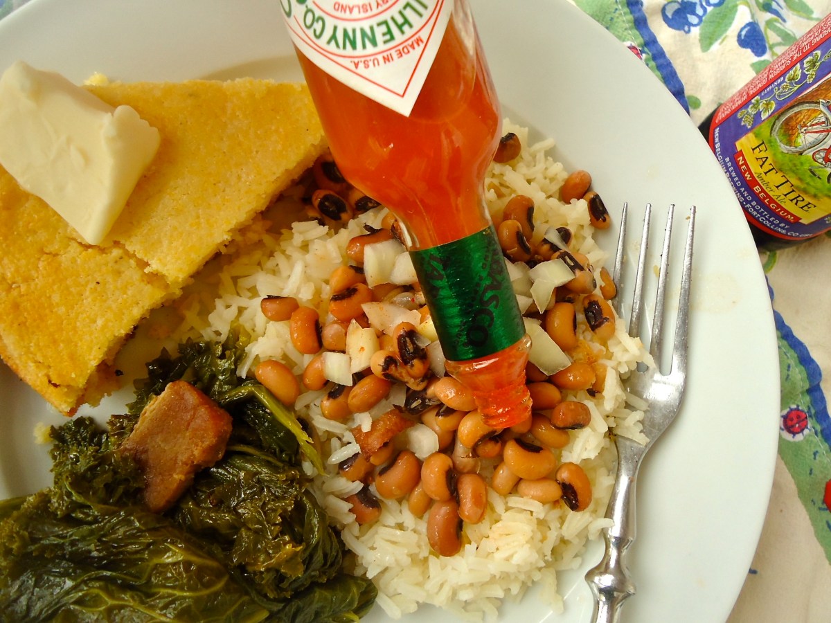 traditional southern new years plate