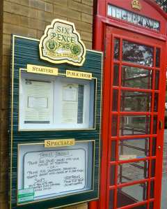 The Six Pence Pub is easy to find on Bull - just look for the British red telephone box (booth). The Julia Roberts/Dennis Quaid movie "Something to Talk About" shot scenes here, if you happen to recognize it. Good hearty fare found here. 