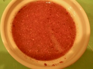 Use that sugar cane "juice" to make the glaze for the shrimp. Vindaloo seasoning from Penzy's Spices and fresh citrus juice makes a flavorful glaze. 