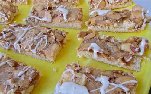 Almond bars - so good with a hot cup of coffee or tea... or a cold glass of milk!
