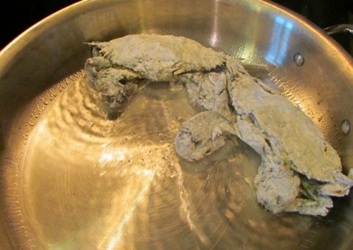 I like to use Ghee or clarified butter because it has a higher smoke point than regular butter - makes sauteing the crabs to a delicate crunch - without burning - easy peasy!