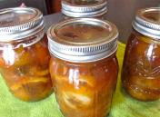 The jarred preserves. This batch made 6 pint jars. 